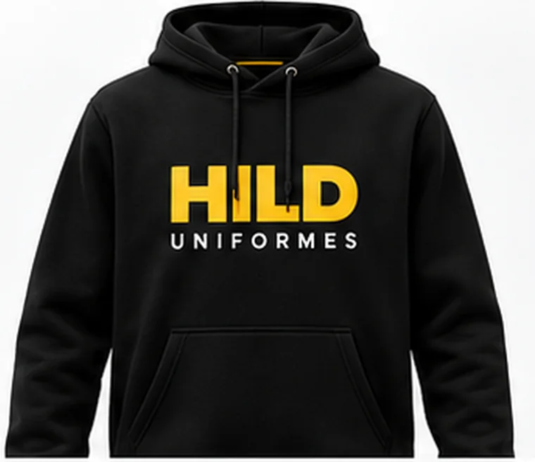 Mockup ilustrativo de moletom personalizado preto